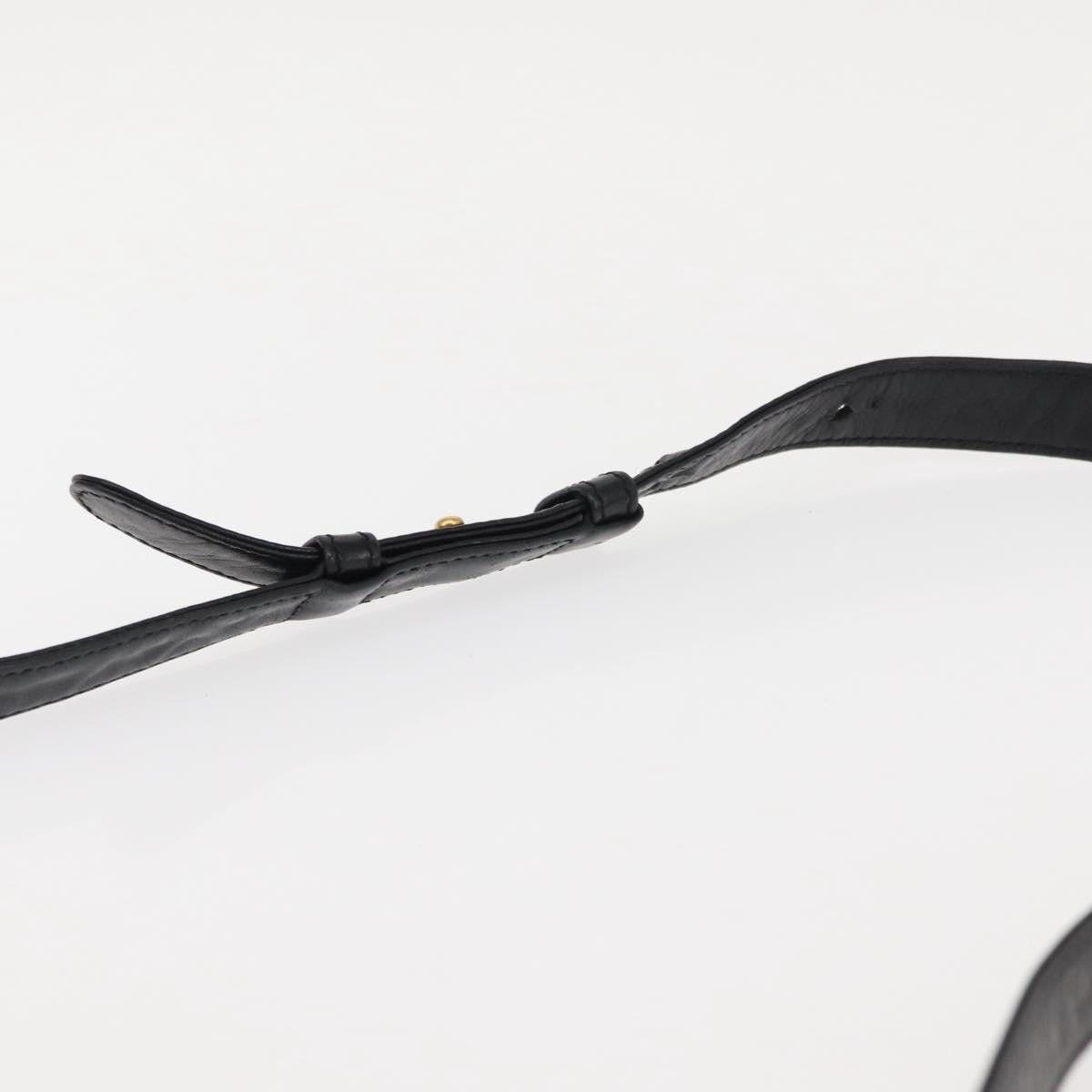 Celine Circle logo Leather, BLACK, LEATHER, Shoulder bag