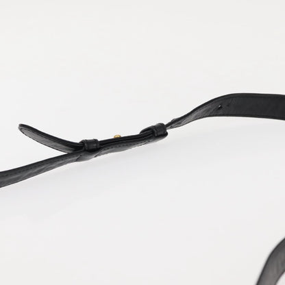 Celine Circle logo Leather, BLACK, LEATHER, Shoulder bag