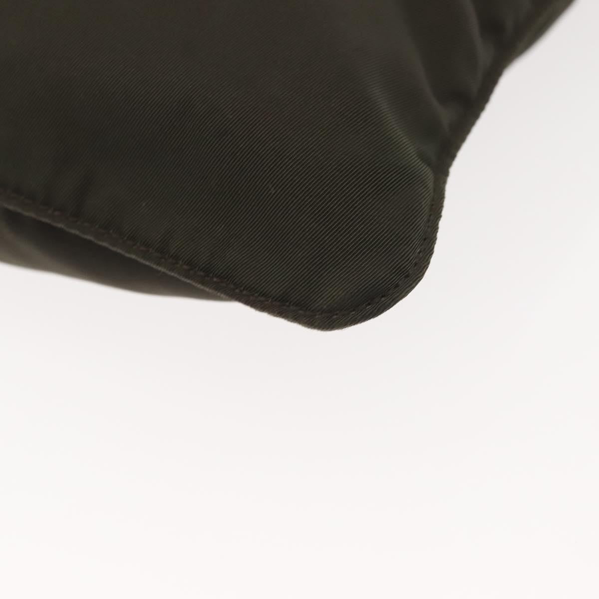 Prada Front Pocket Messenger Bag Tessuto, Khaki, Nylon, Shoulder Bag