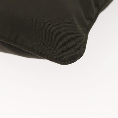 Prada Front Pocket Messenger Bag Tessuto, Khaki, Nylon, Shoulder Bag