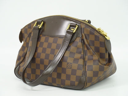 Louis Vuitton Verona Handbag Damier, BROWN, CANVAS, Handbag
