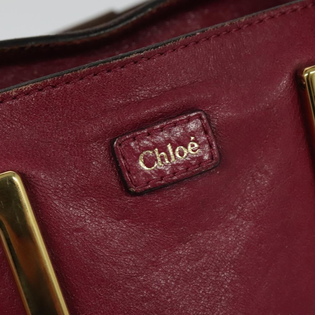Chloe Ethel Tote Leather, PINK, LEATHER, Tote bag