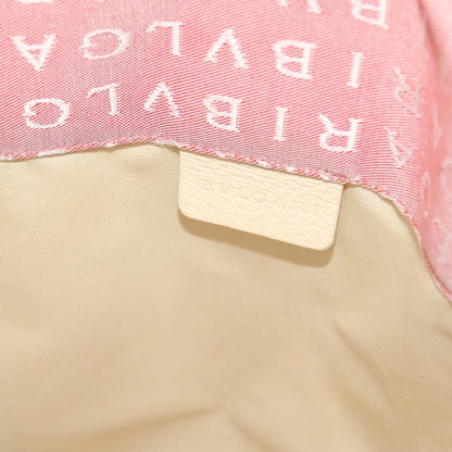 Bvlgari B.Zero1 Logomania Bag Canvas with Leather, PINK, CANVAS, Tote bag