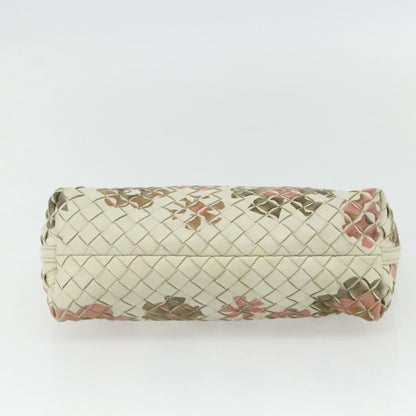 Bottega Veneta Intrecciato Clutch bag Leather, White, Leather, Clutch