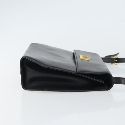 Salvatore Ferragamo Vintage Shoulder Bag Leather, BLACK, LEATHER, Shoulder bag