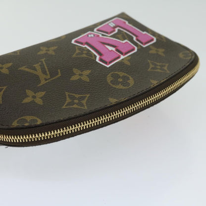 Louis Vuitton Cosmetic Pouch Limited Edition Patches Monogram Canvas, BROWN, CANVAS, Toiletry Case