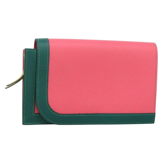 Hermes Camail Wallet Epsom, PINK, LEATHER, Wallets