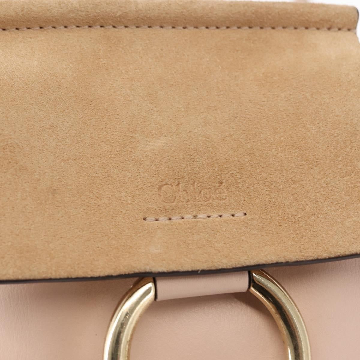Chloe Faye Bracelet Crossbody Bag Leather and Suede, PINK, SUEDE, Crossbody bag
