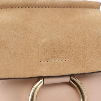 Chloe Faye Bracelet Crossbody Bag Leather and Suede, PINK, SUEDE, Crossbody bag