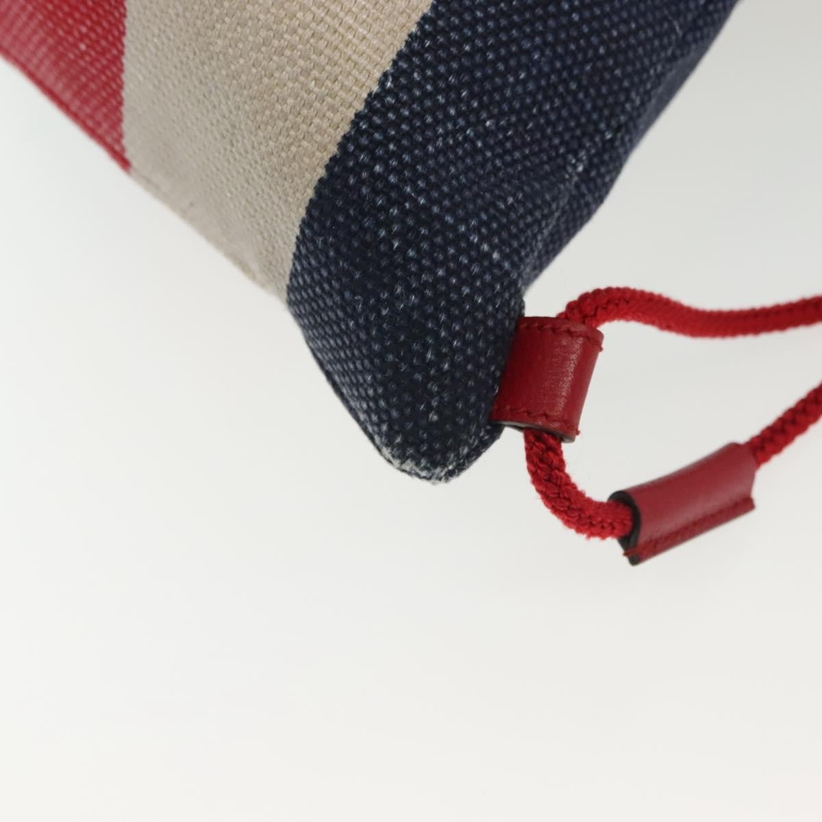 Gucci Logo Drawstring Backpack Striped Canvas, MULTICOLOUR, CANVAS, Backpack