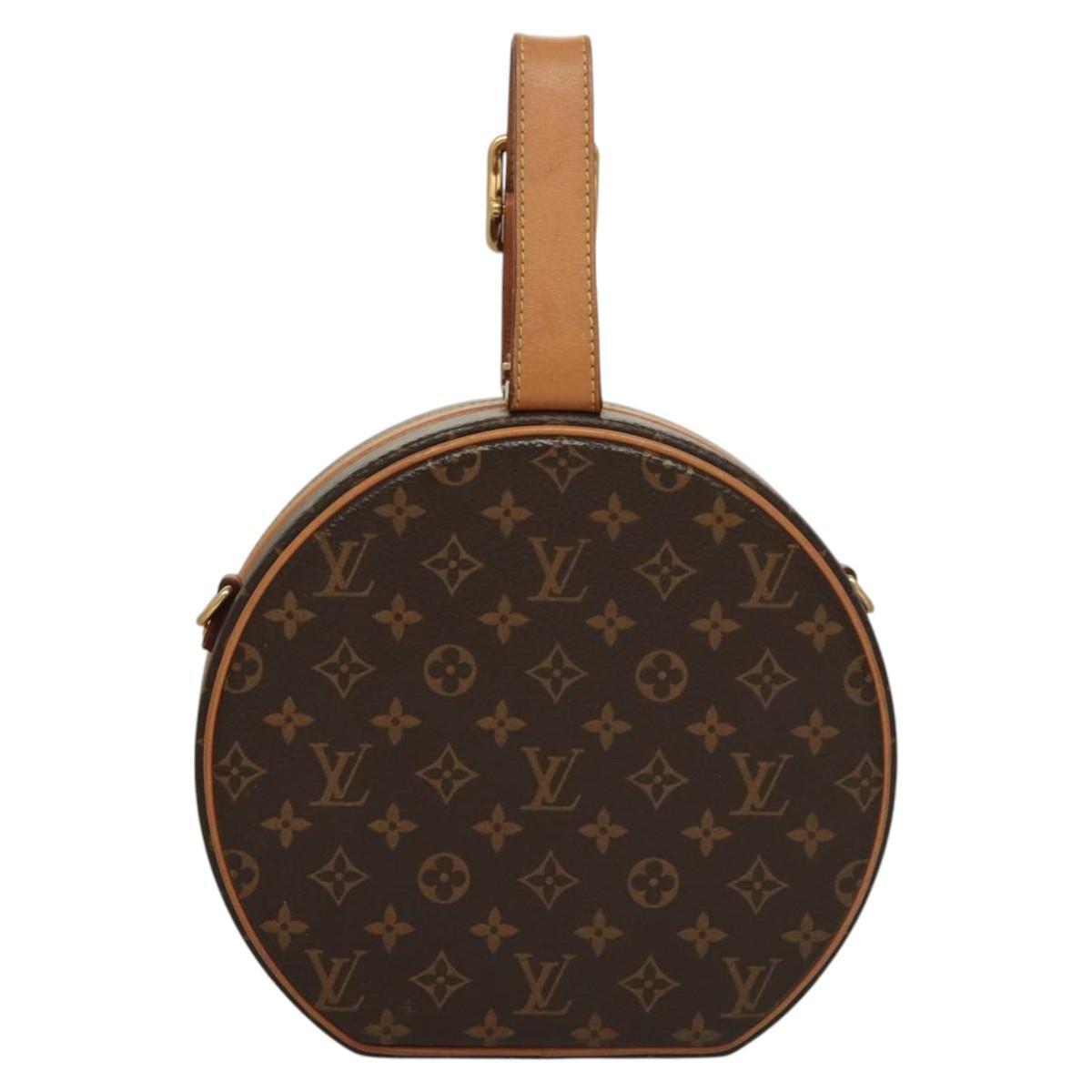 Louis Vuitton Petite Boite Chapeau Bag Monogram Canvas, BROWN, CANVAS, Shoulder bag