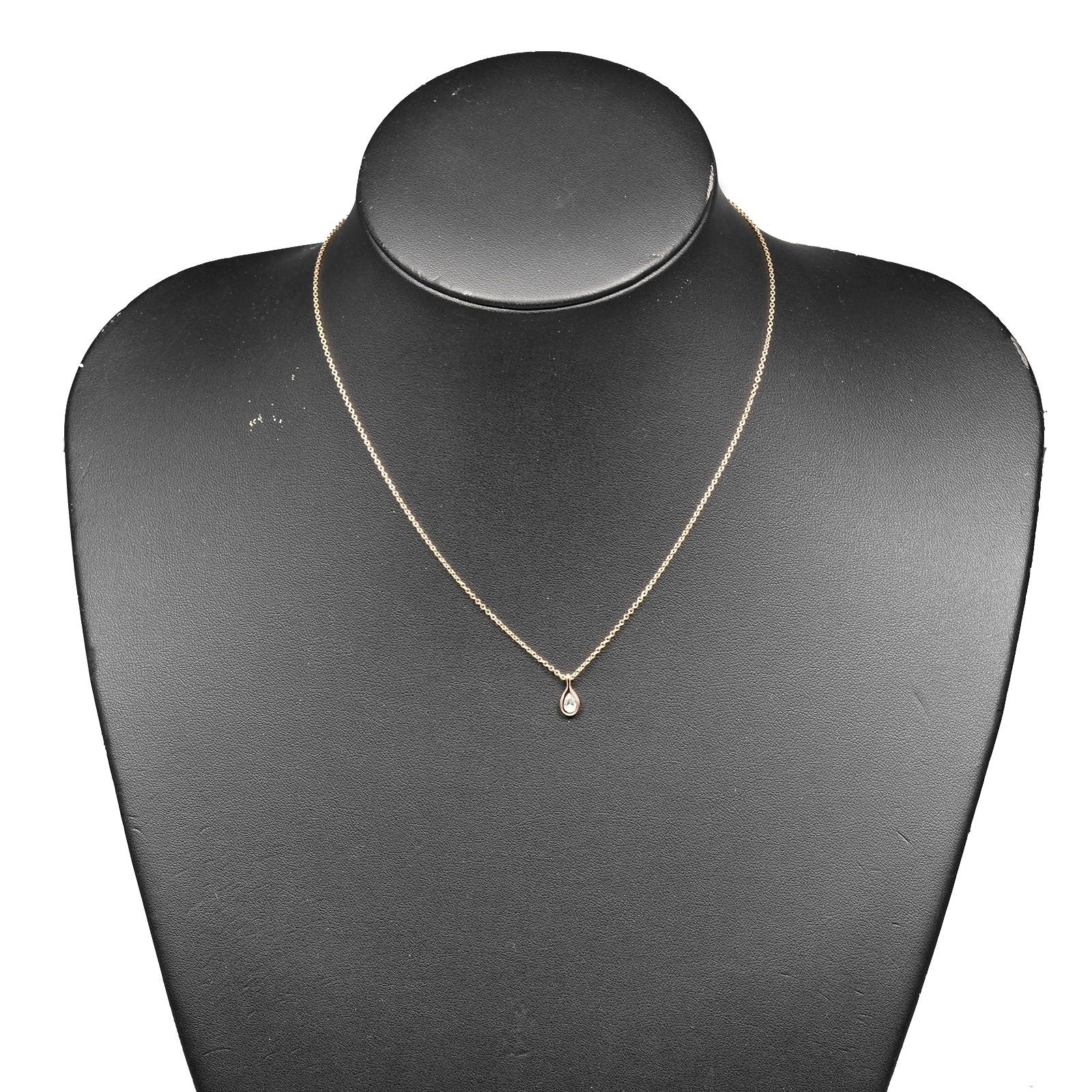 Tiffany & Co. By the yard pair shape necklace 18K Pink Gold with Diamond, GOLD, PINK_GOLD, Necklace