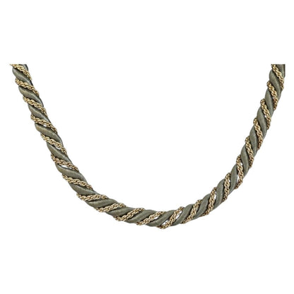 Christian Dior CD Logo necklace Metal, GRAY, METAL, Necklace