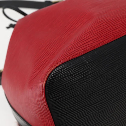 Louis Vuitton Bicolor Petit Noe Handbag Epi Leather, RED, LEATHER, Handbag