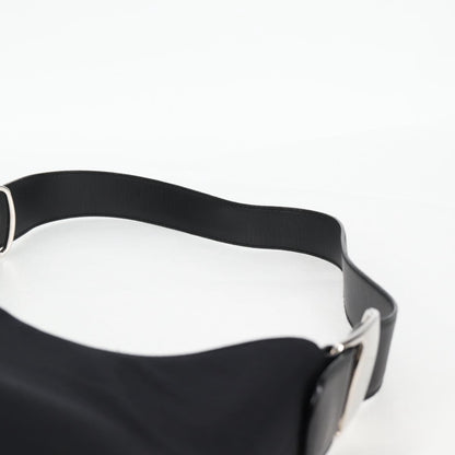 Salvatore Ferragamo Vala Shoulder Bag Nylon, Black, Nylon, Shoulder Bag