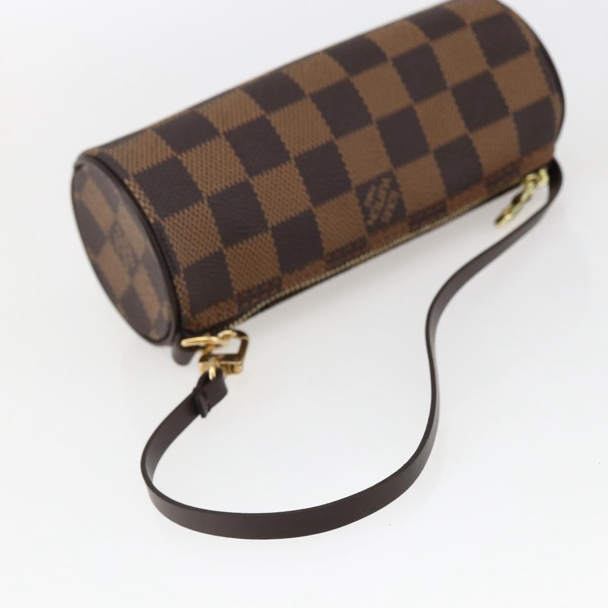 Louis Vuitton Papillon Pochette Damier, Brown, Canvas, Clutch