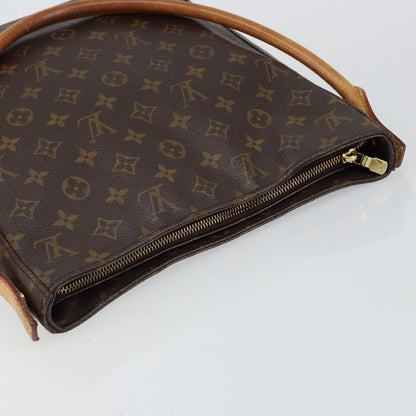 Louis Vuitton Looping Handbag Monogram Canvas, BROWN, CANVAS, Handbag