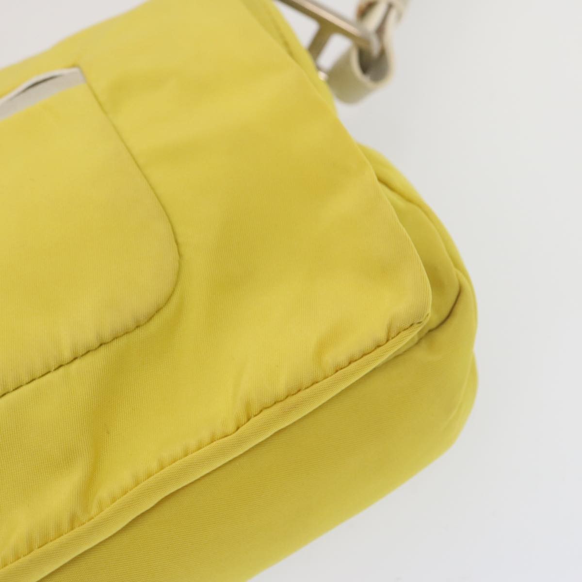 Prada Vintage Shoulder Bag Tessuto, Yellow, Nylon, Shoulder Bag