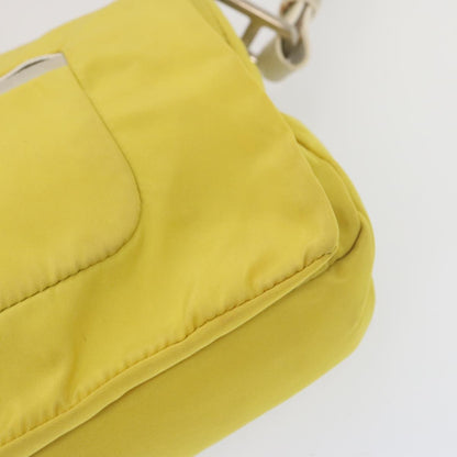 Prada Vintage Shoulder Bag Tessuto, Yellow, Nylon, Shoulder Bag