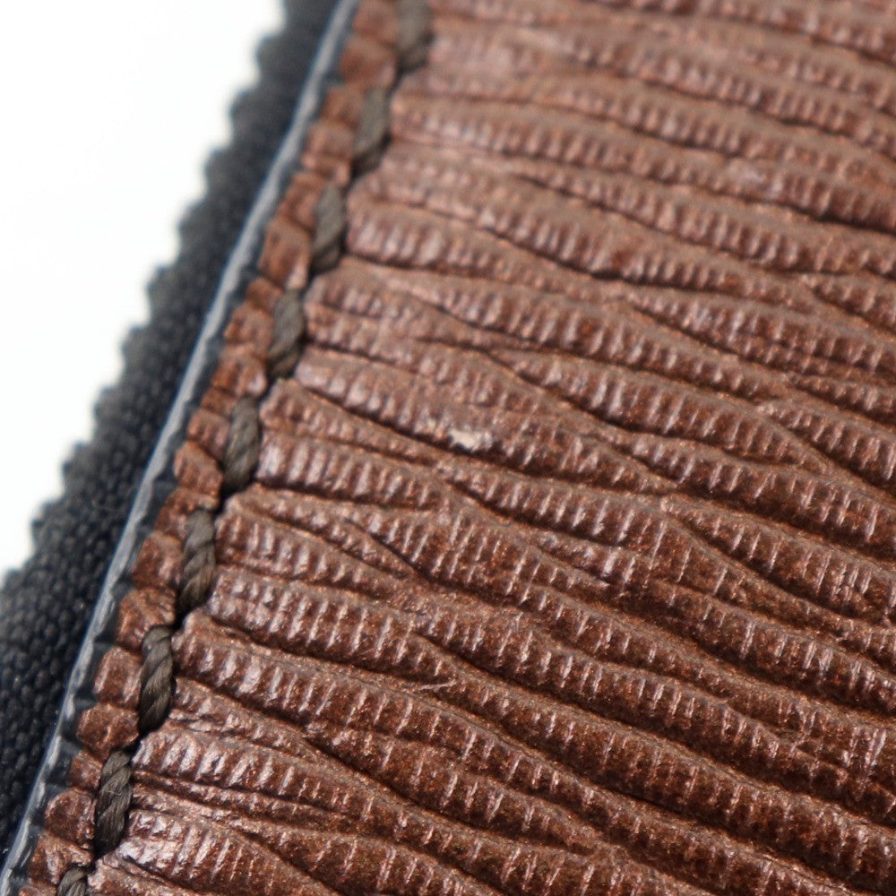 Salvatore Ferragamo Revival Travel Document Holder Leather, BROWN, LEATHER, Clutche & pouche