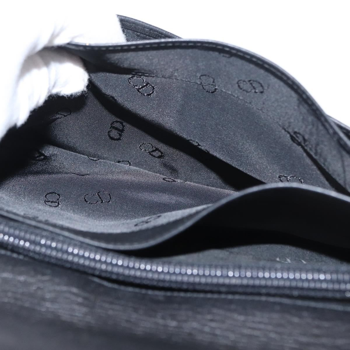 Christian Dior Clutch bag Leather, BLACK, LEATHER, Clutche & pouche