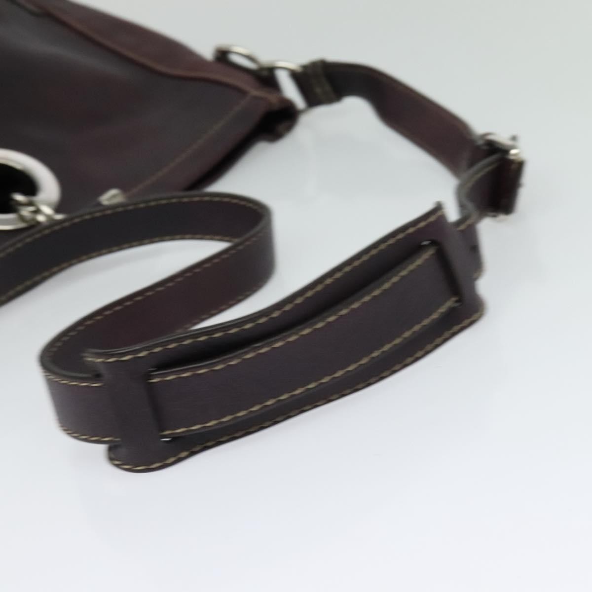 Gucci Charlotte Shoulder Bag Leather, BURGUNDY, LEATHER, Shoulder bag