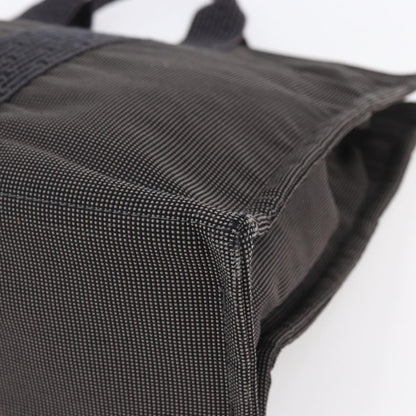 Hermes Fourre Tout Tote Canvas, GRAY, CANVAS, Tote bag