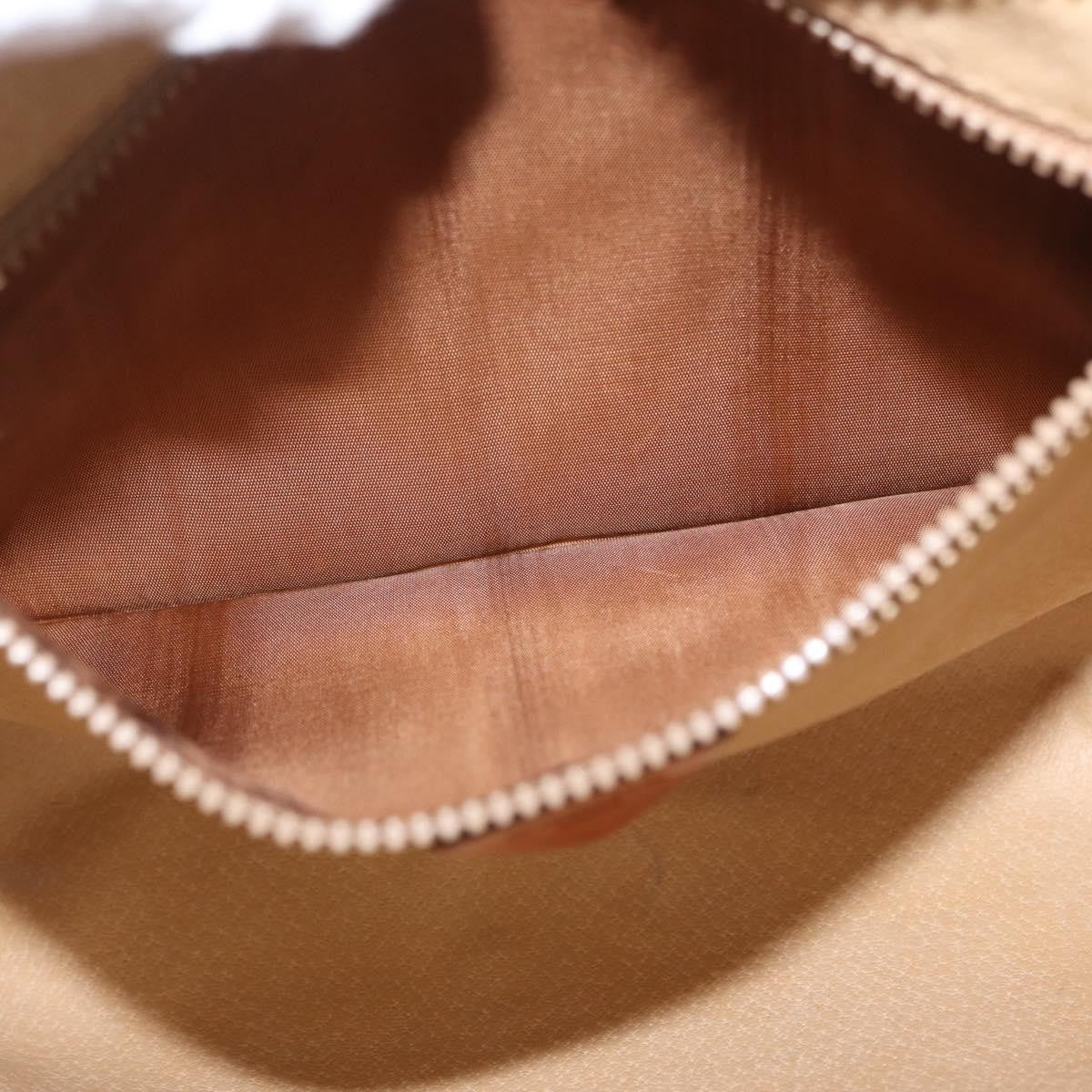 Celine Macadam Pochette Canvas and Leather, BEIGE, CANVAS, Clutche & pouche