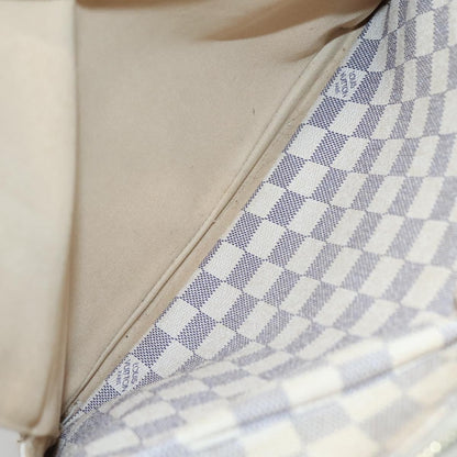 Louis Vuitton Naviglio Handbag Damier, WHITE, CANVAS, Shoulder bag