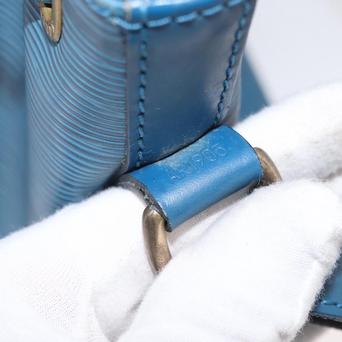 Louis Vuitton Petit Noe Handbag Epi Leather, Blue, Leather, Shoulder Bag