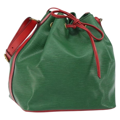 Louis Vuitton Bicolor Petit Noe Handbag Epi Leather, GREEN, LEATHER, Shoulder bag