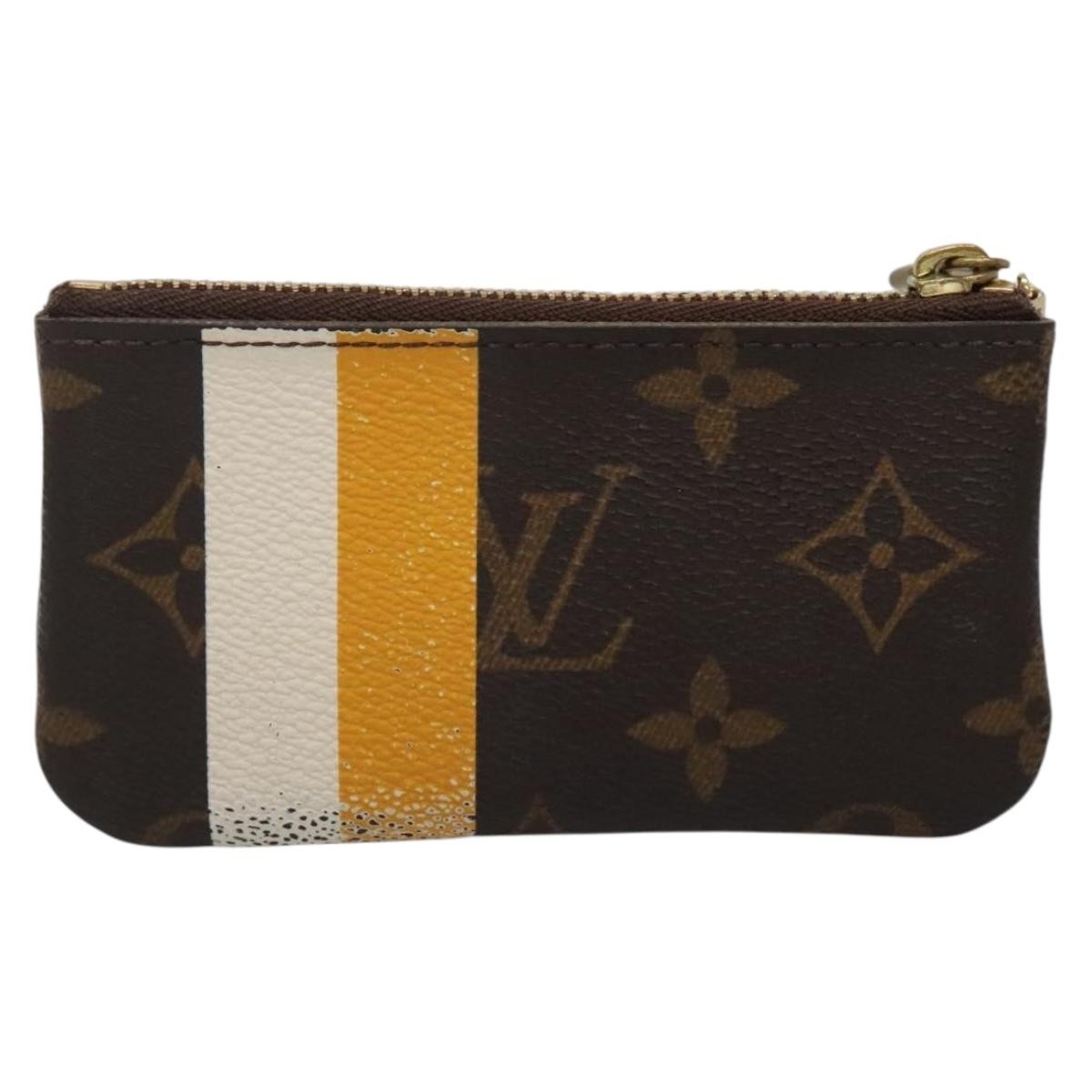 Louis Vuitton Pochette Clés Monogram Empreinte, BROWN, CANVAS, Wallets