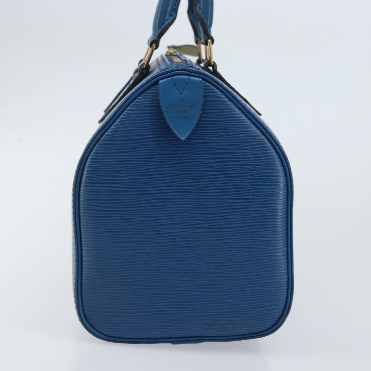 Louis Vuitton Speedy Handbag Epi Leather, BLUE, LEATHER, Handbag