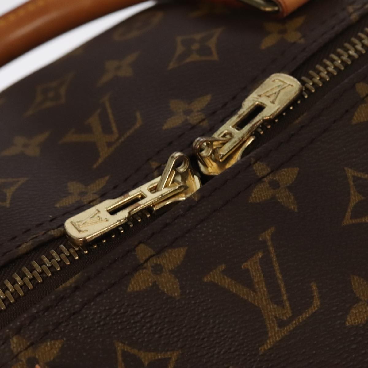 Louis Vuitton Keepall Bag Monogram Canvas, BROWN, CANVAS, Travel bag