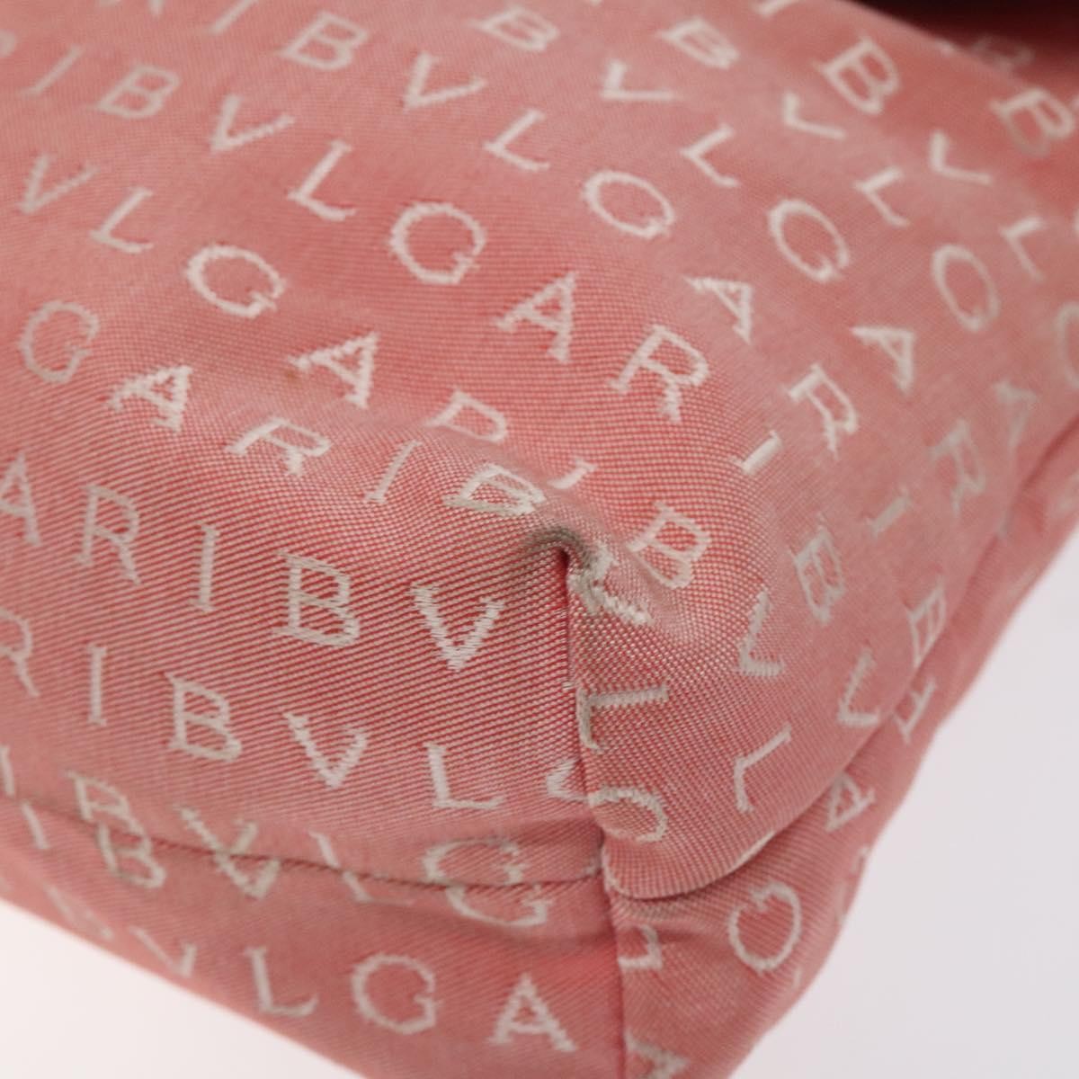 Bvlgari B.Zero1 Logomania Bag Canvas with Leather, PINK, CANVAS, Shoulder bag