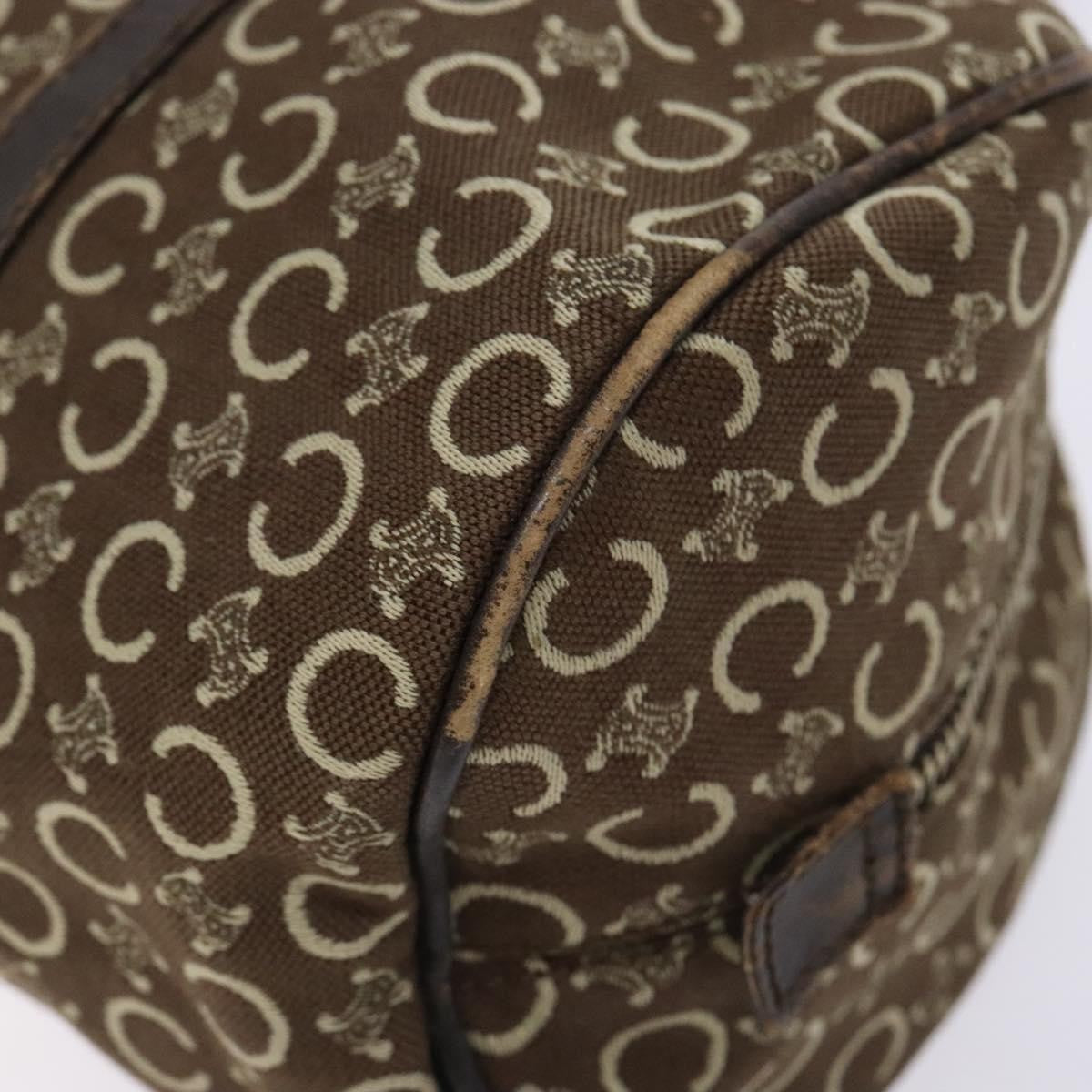 Celine Vintage Macadam Handbag Macadam, BROWN, CANVAS, Handbag