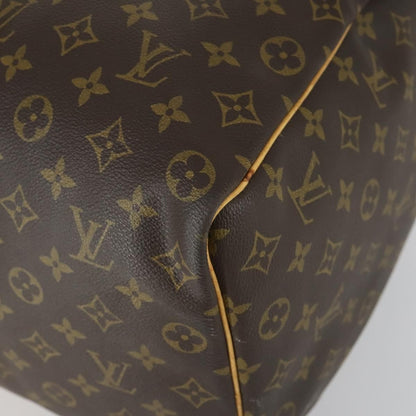 Louis Vuitton Keepall Bag Monogram Canvas, BROWN, CANVAS, Travel bag