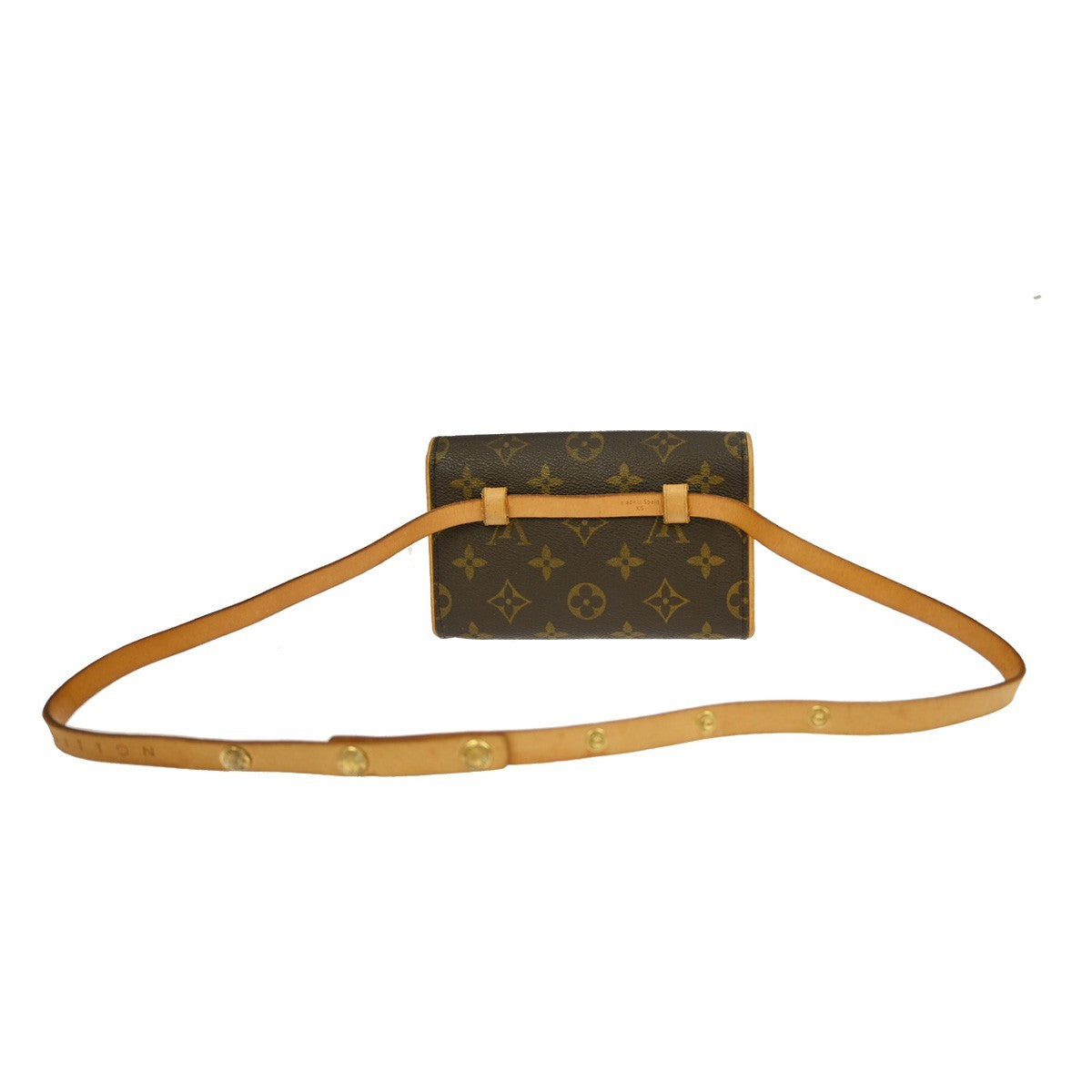 Louis Vuitton Florentine Waist Bag Monogram Canvas, BROWN, CANVAS, Clutche & pouche
