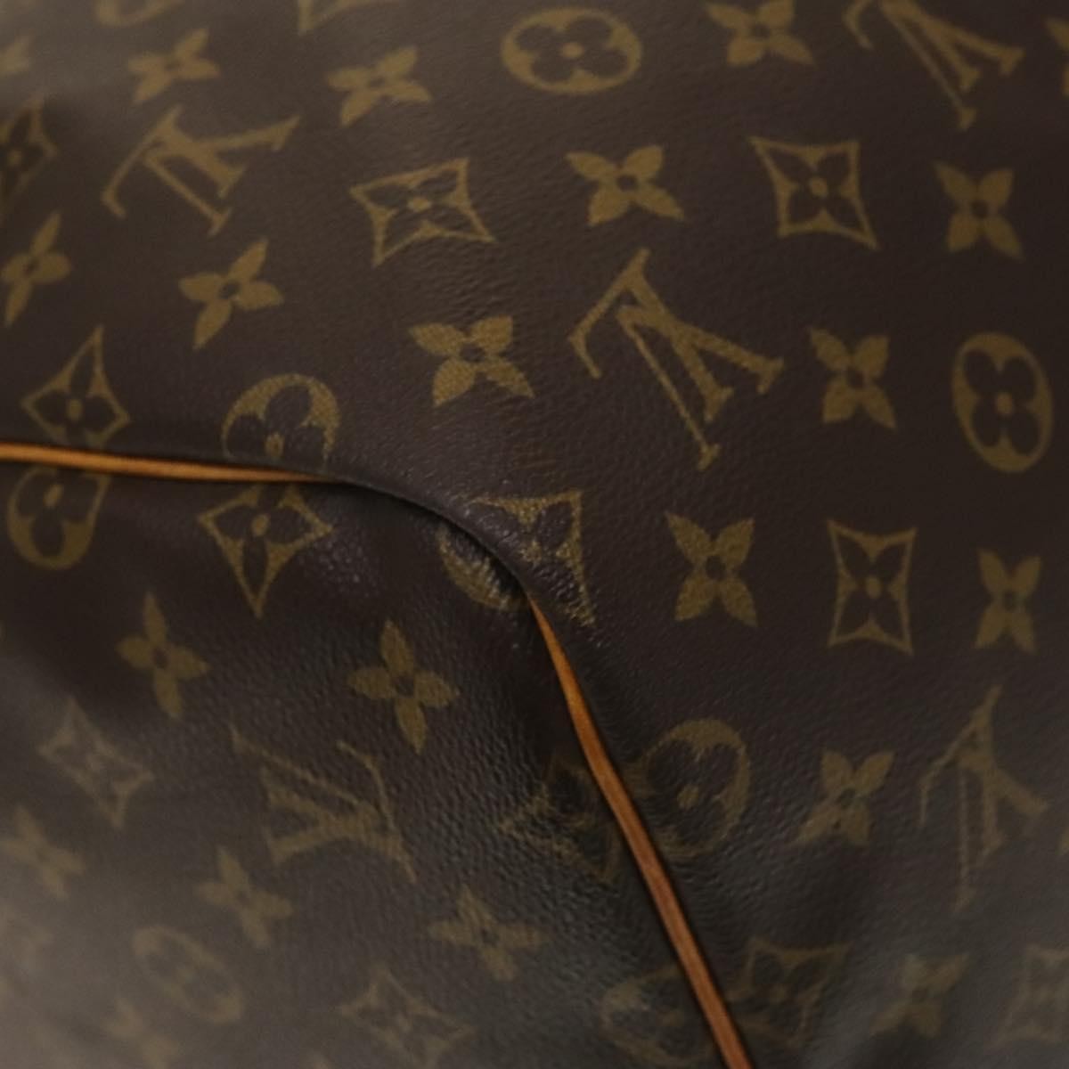 Louis Vuitton Keepall Bag Monogram Canvas, BROWN, CANVAS, Travel bag