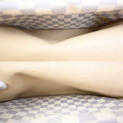 Louis Vuitton Naviglio Handbag Damier, WHITE, CANVAS, Shoulder bag