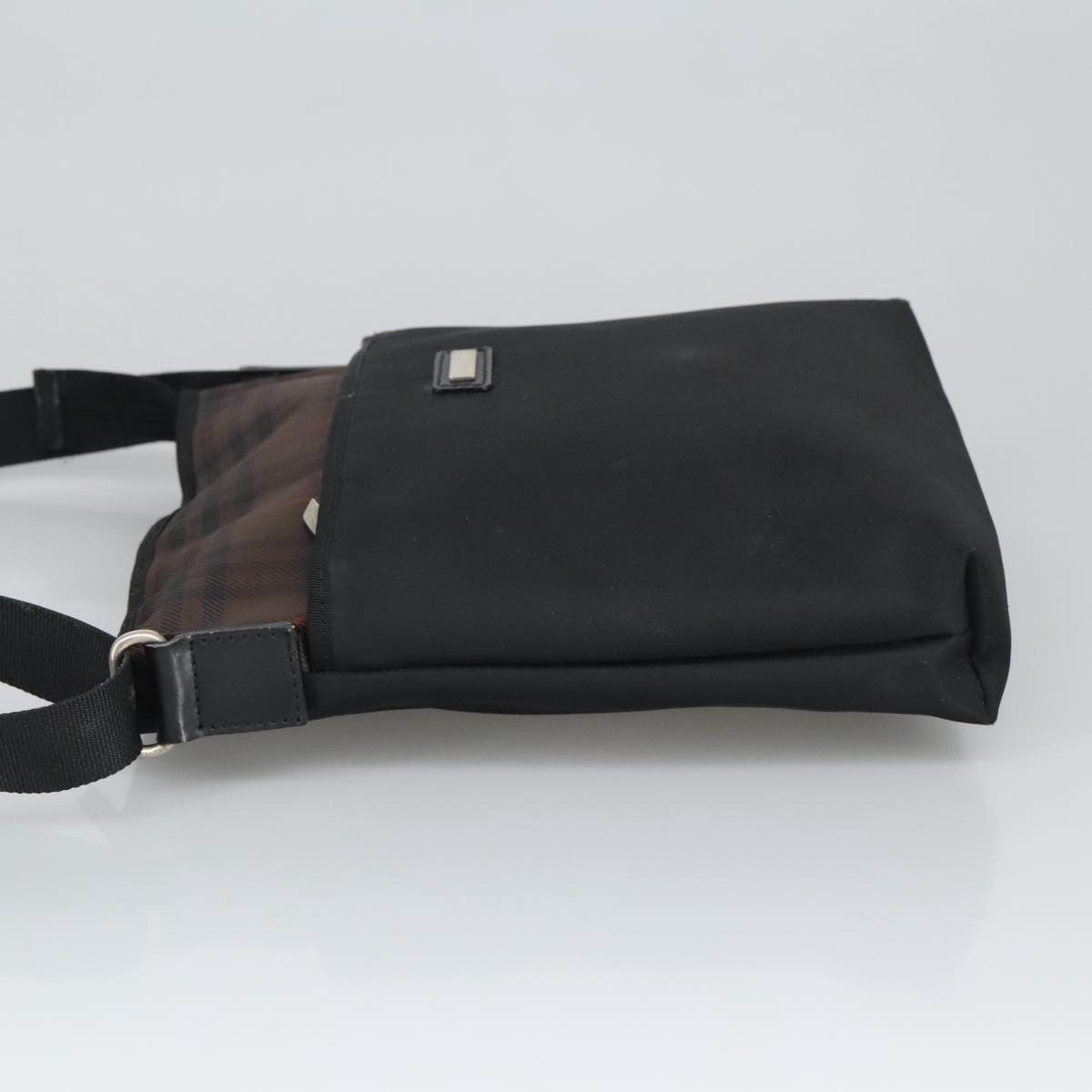 Burberry Vintage Shoulder Bag Nylon, BLACK, NYLON, Shoulder bag