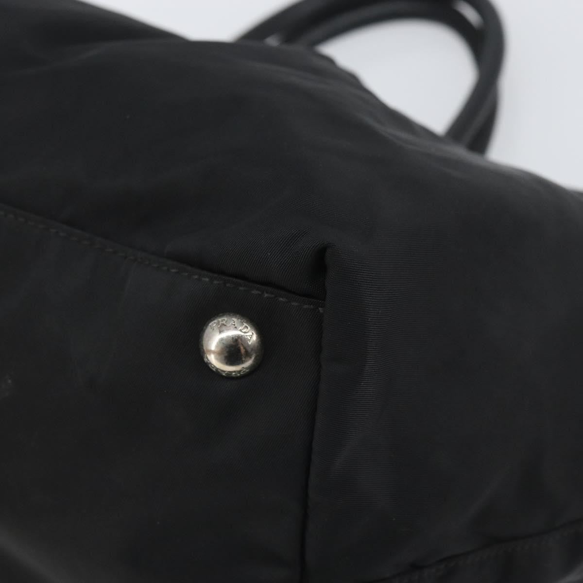 Prada Bow Tote Tessuto with Leather, Black, Nylon, Tote Bag