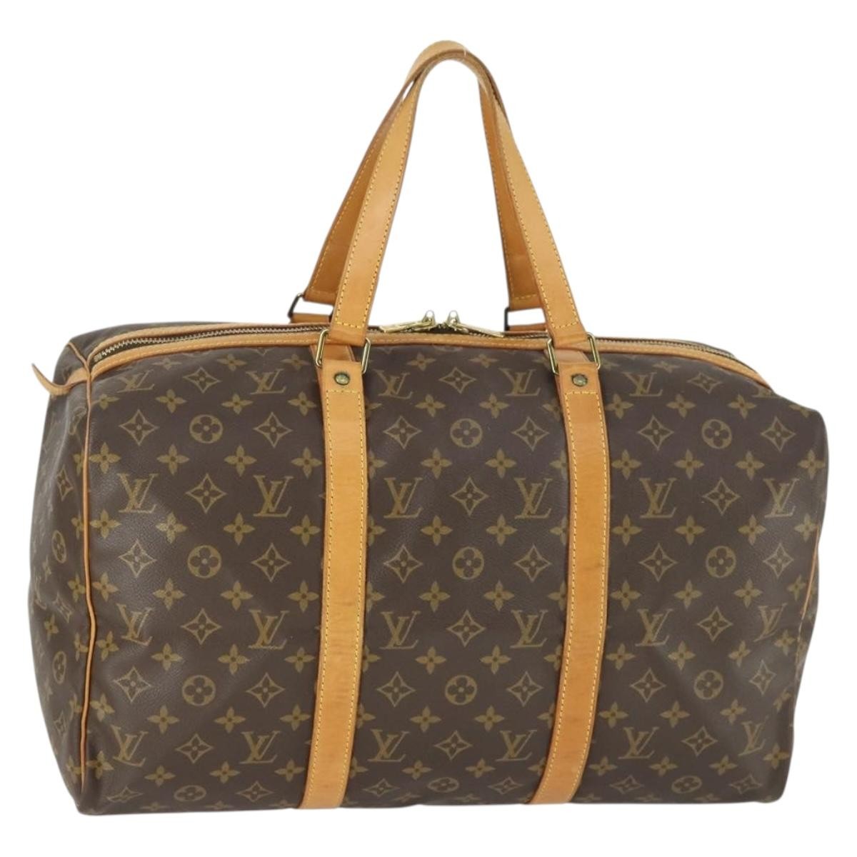 Louis Vuitton Sac Souple Handbag Monogram Canvas, BROWN, CANVAS, Travel bag