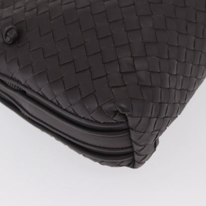 Bottega Veneta Nodini Crossbody Bag Intrecciato Nappa, BROWN, LEATHER, Shoulder bag