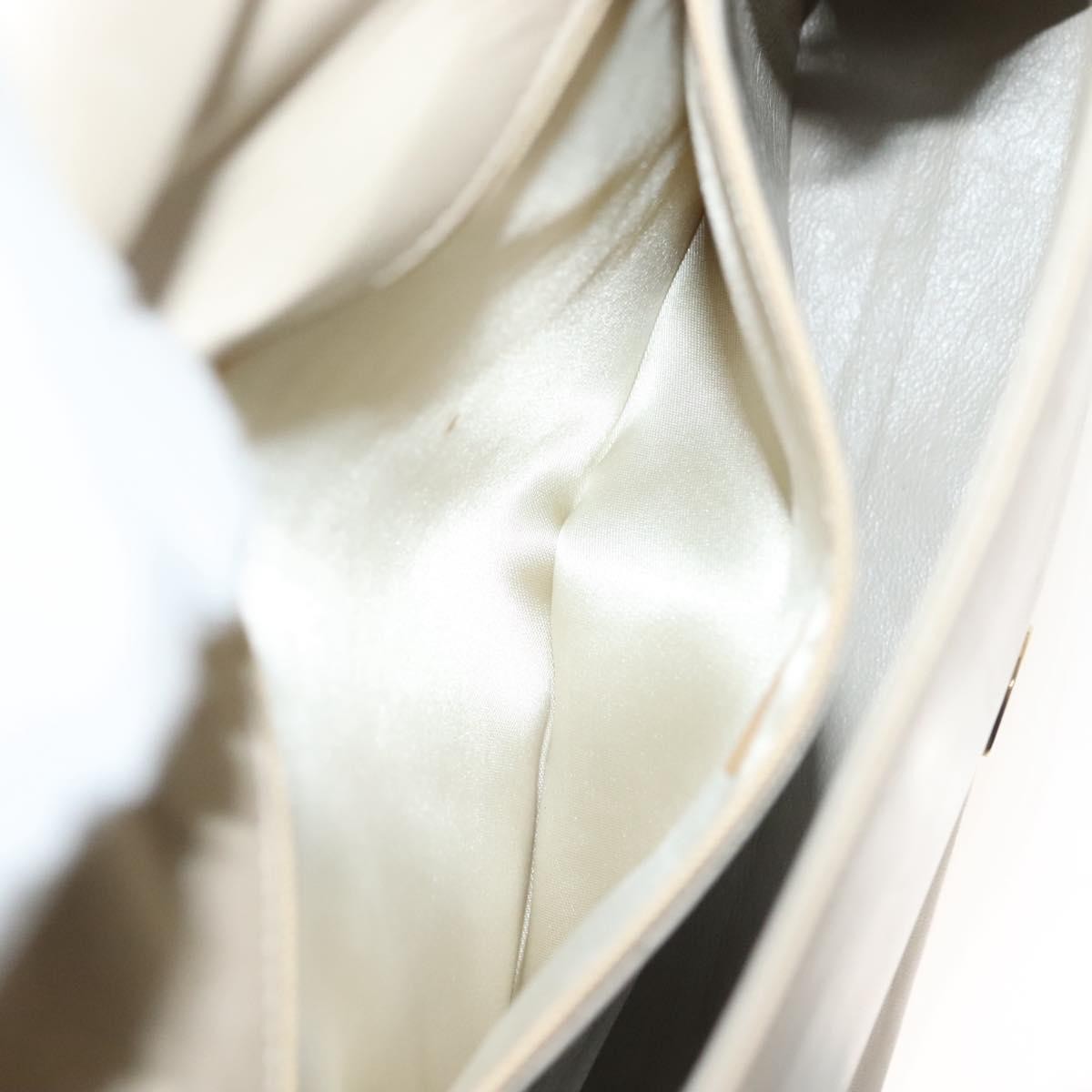 Chanel Vintage CC Full Flap Bag Quilted Lambskin, BEIGE, LEATHER, Shoulder bag