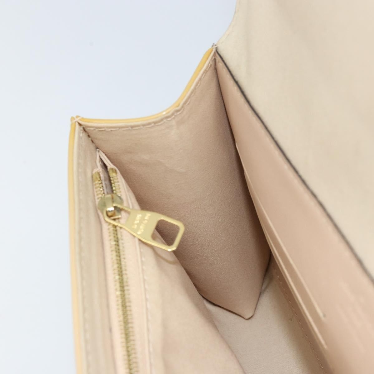 Louis Vuitton Ana Bag Monogram Vernis, YELLOW, PATENT_LEATHER, Clutche & pouche