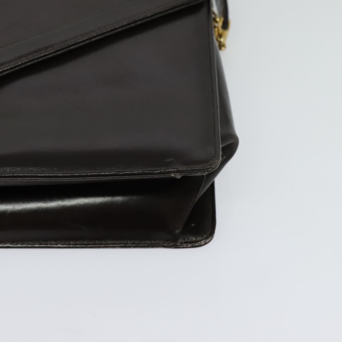 Christian Dior Vintage Shoulder Bag Leather, BROWN, LEATHER, Shoulder bag