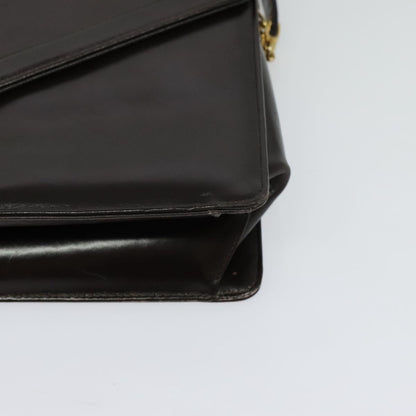Christian Dior Vintage Shoulder Bag Leather, BROWN, LEATHER, Shoulder bag