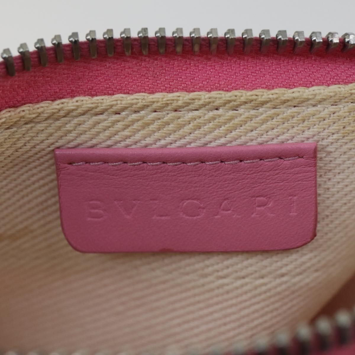 Bvlgari Logomania Shoulder Bag Canvas with Leather, Pink, Canvas, Shoulder Bag