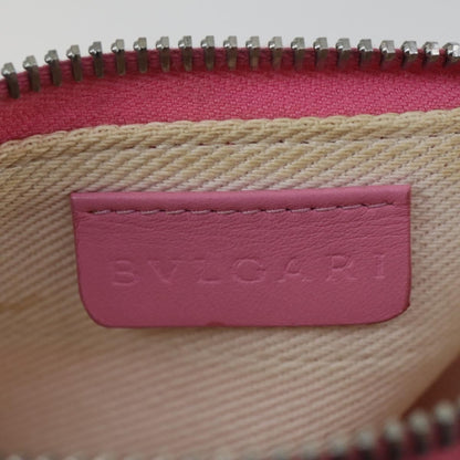 Bvlgari Logomania Shoulder Bag Canvas with Leather, Pink, Canvas, Shoulder Bag